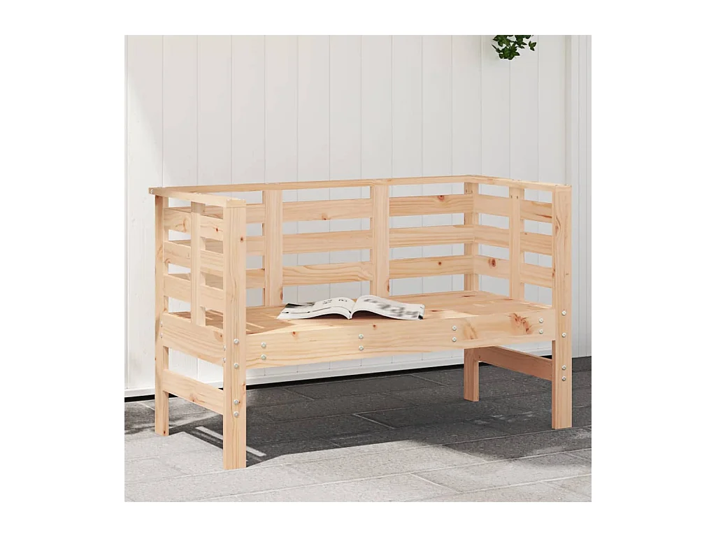 Banc de jardin 111,5x53x71 cm bois massif de pin