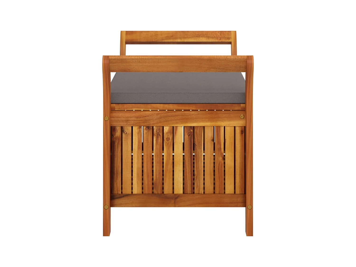 Banc de rangement de jardin avec coussin 91 cm Bois d'acacia