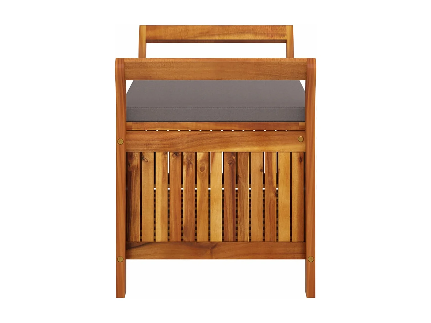 Banc de rangement de jardin avec coussin 91 cm Bois d'acacia