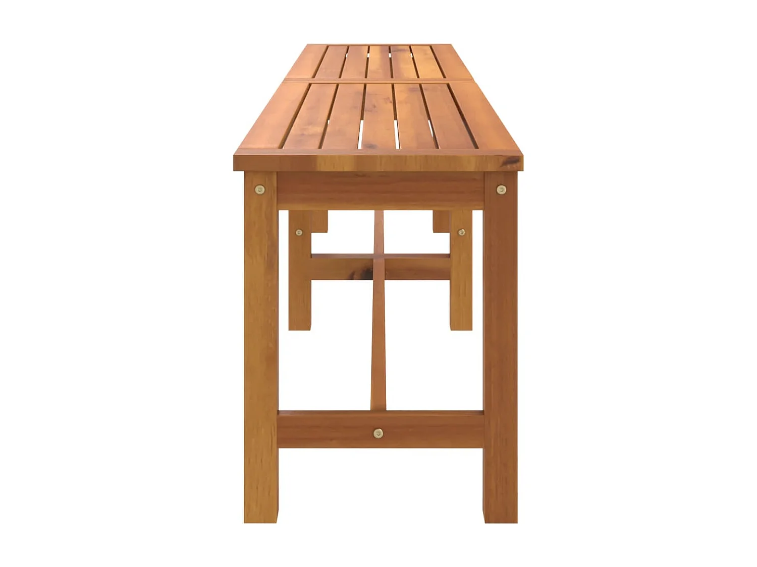 Banco de jardín madera maciza de acacia 180x35x45 cm