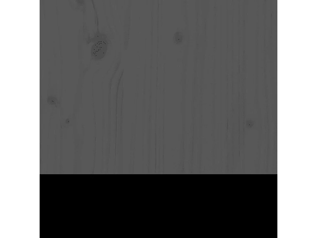 Banco de jardín madera maciza de pino gris 111,5x53x71 cm