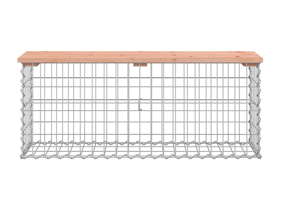 Banc jardin design gabion 103x31,5x42 cm bois massif de douglas