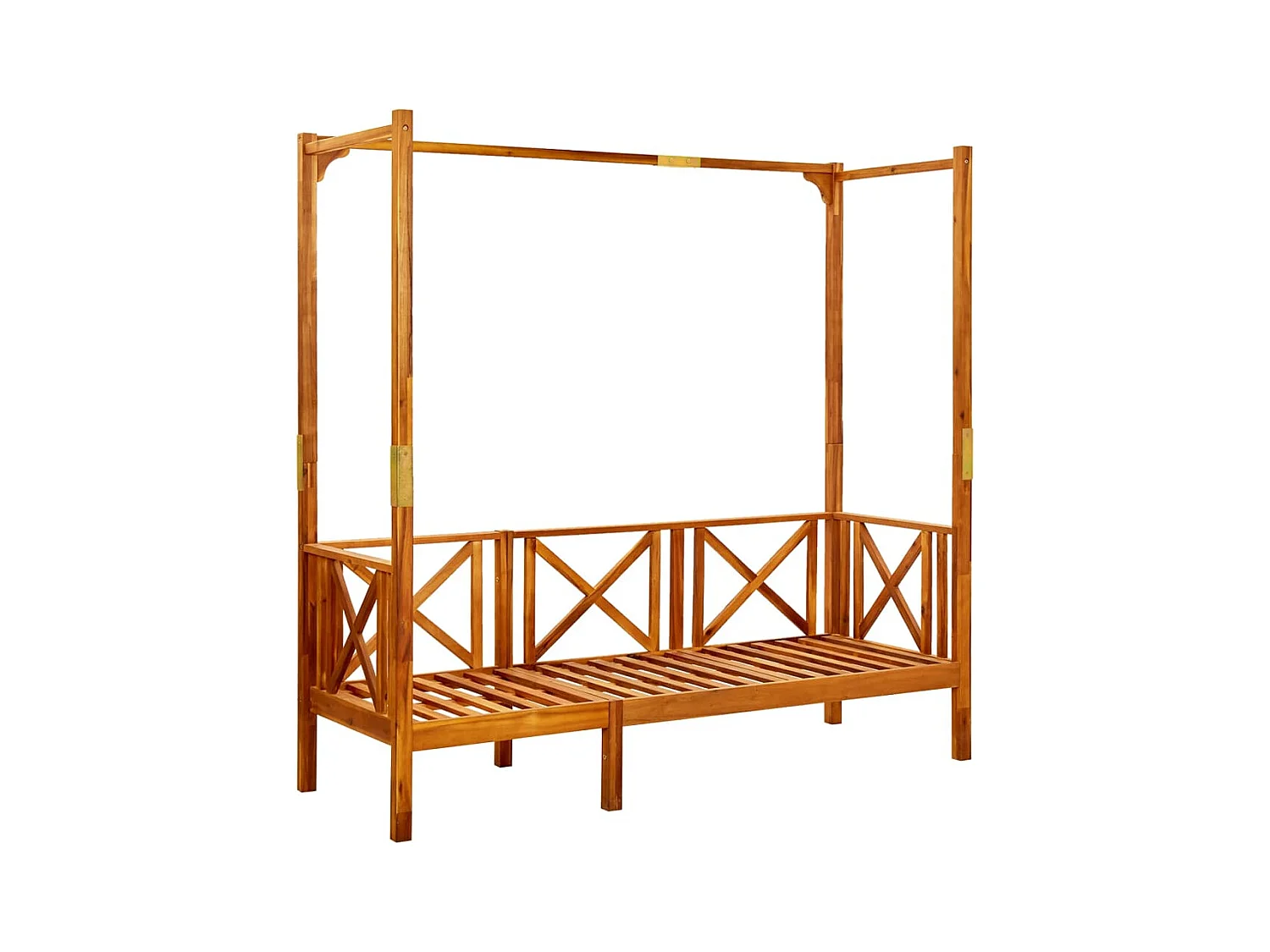 Banc de jardin avec auvent Bois d'acacia solide
