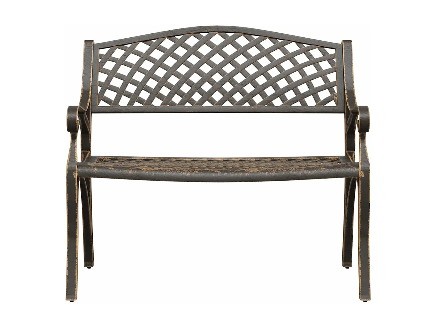 Banc de jardin 102 cm Aluminium coulé Bronze