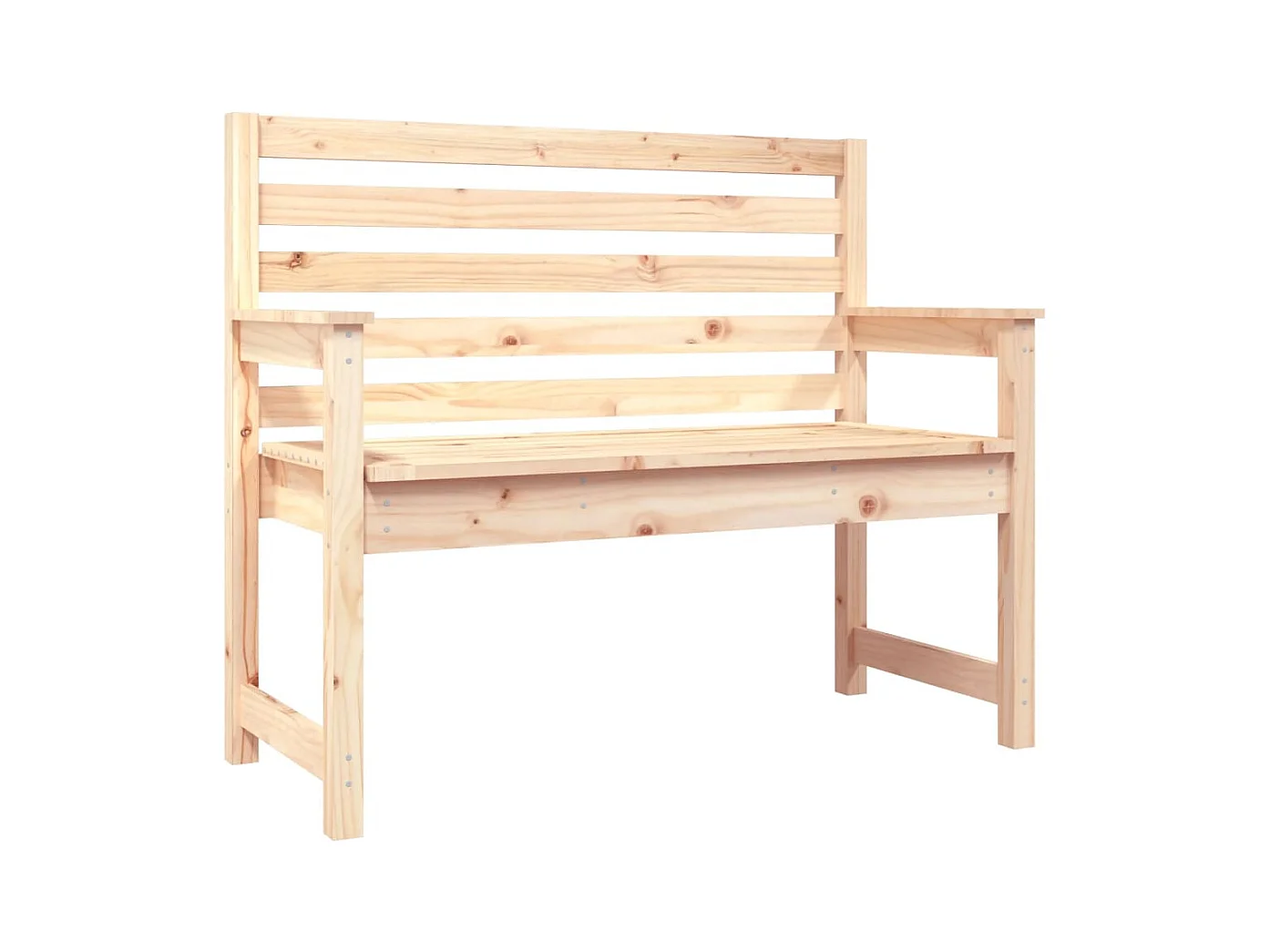 Banc de jardin 109x48x91,5 cm bois massif de pin