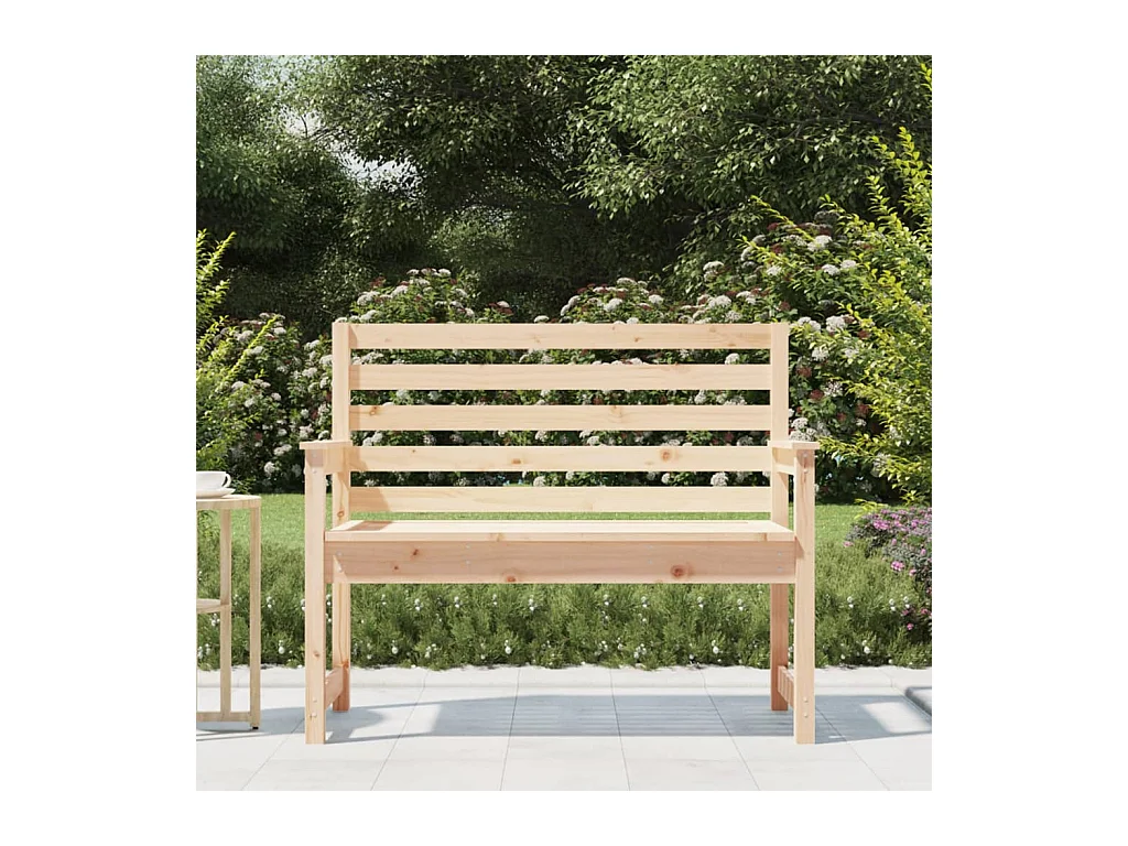 Banc de jardin 109x48x91,5 cm bois massif de pin