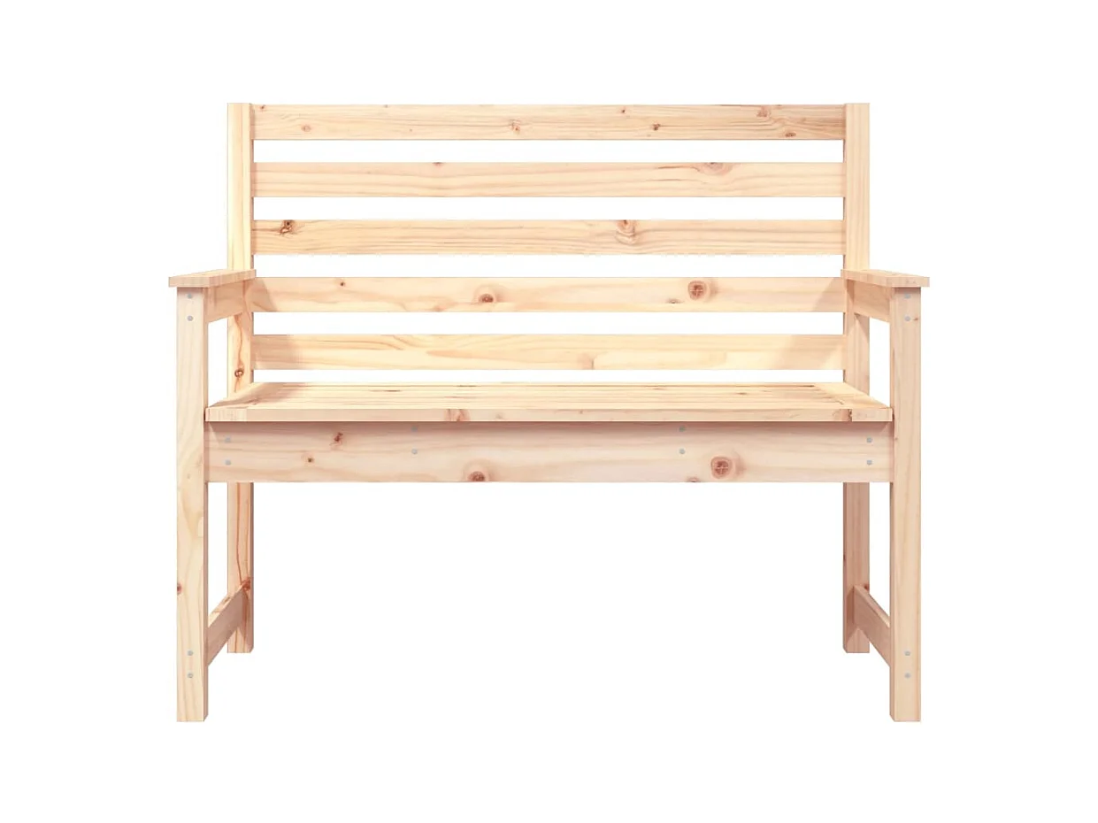 Banc de jardin 109x48x91,5 cm bois massif de pin