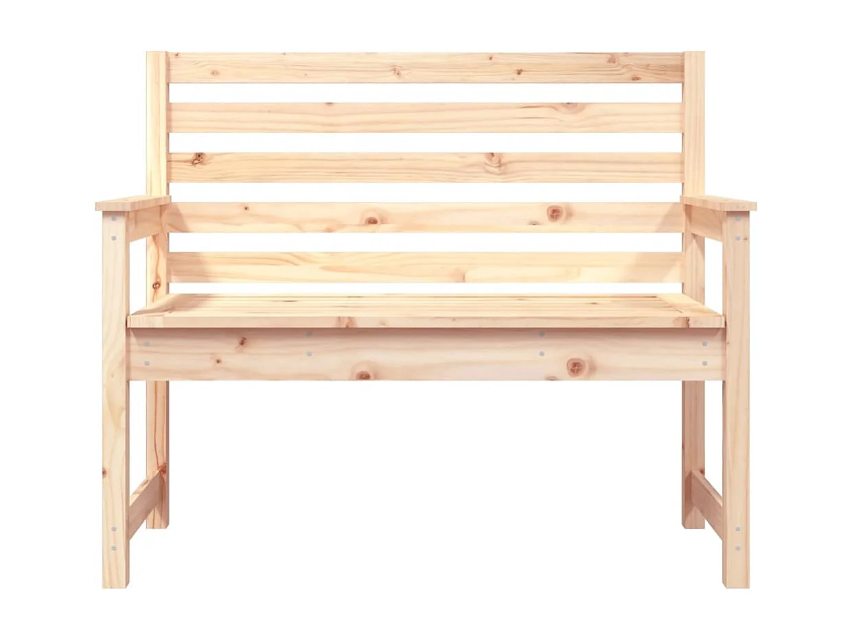 Banc de jardin 109x48x91,5 cm bois massif de pin