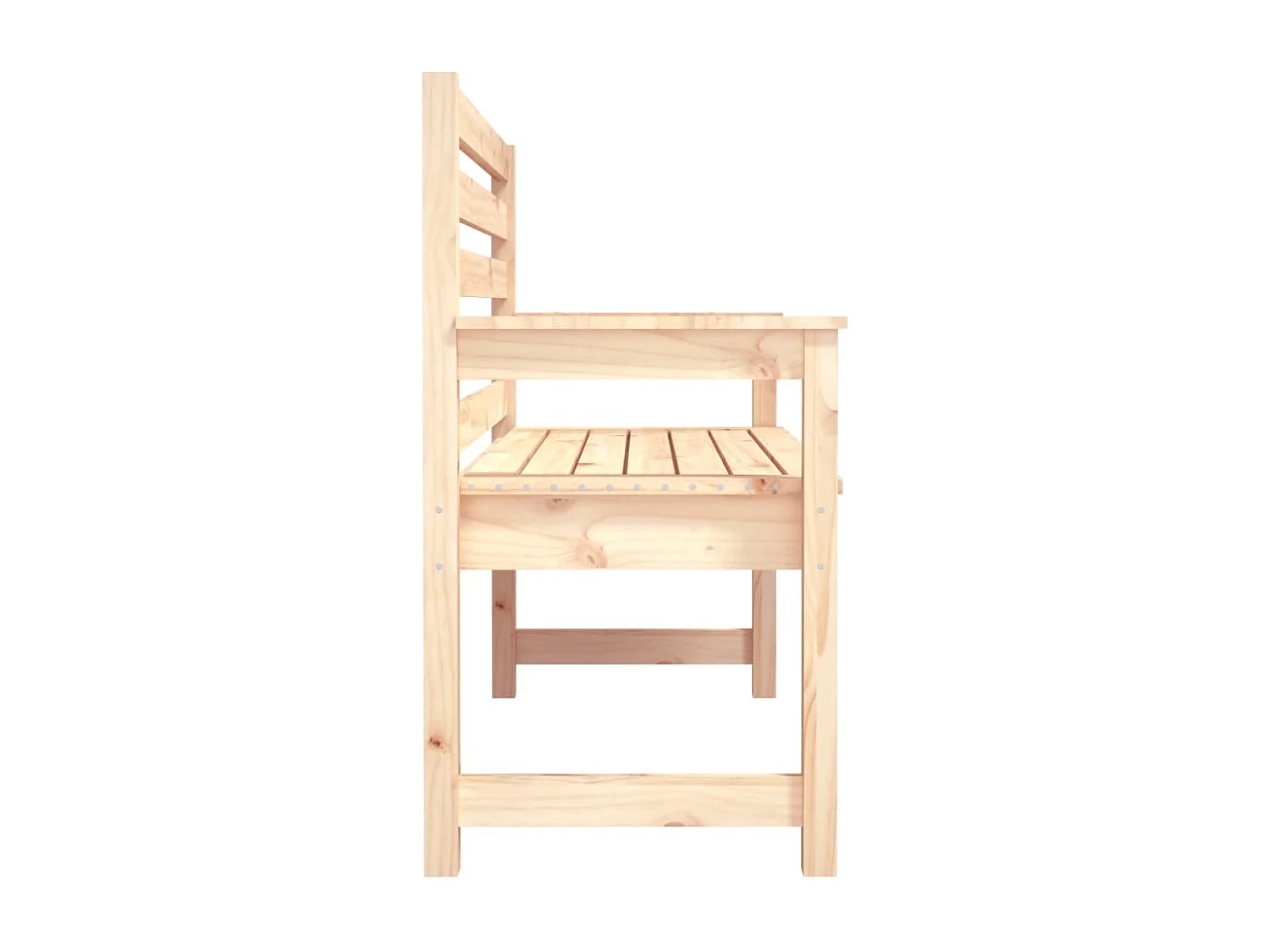 Banc de jardin 109x48x91,5 cm bois massif de pin