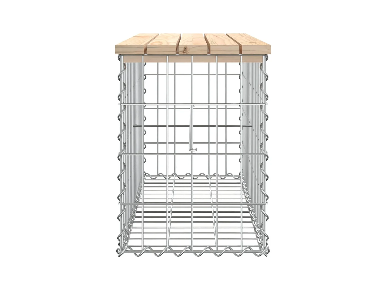 Banc de jardin design de gabion 83x31,5x42cm bois massif de pin