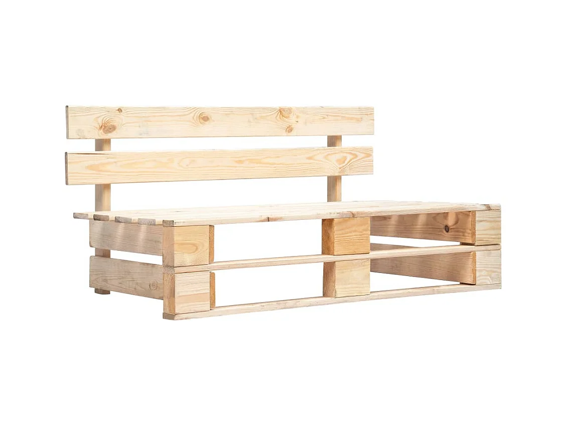 Banc palette de jardin bois