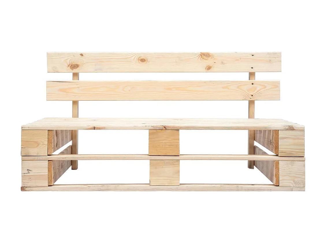 Banc palette de jardin bois