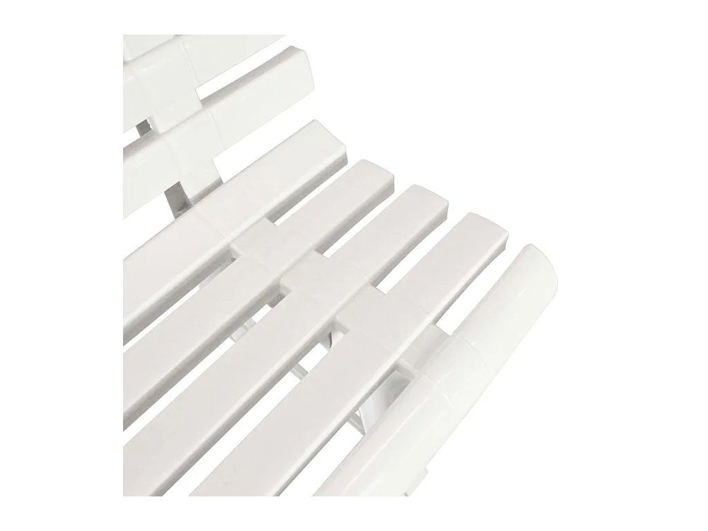 Banco de jardim 145,5 cm plástico branco