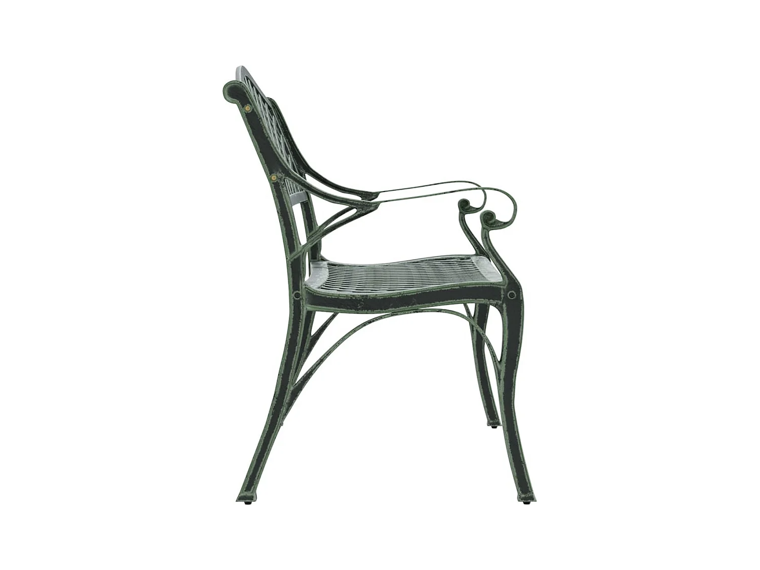 Banc de jardin 102 cm Aluminium coulé Vert