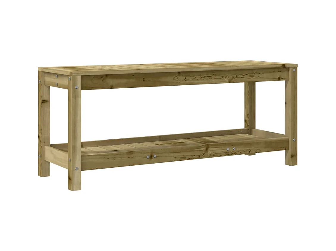 Banc de jardin 108x35x45 cm bois de pin imprégné