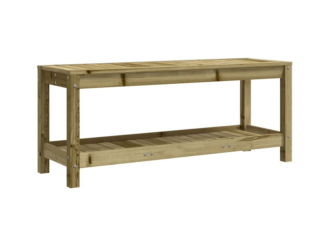 Banc de jardin 108x35x45 cm bois de pin imprégné