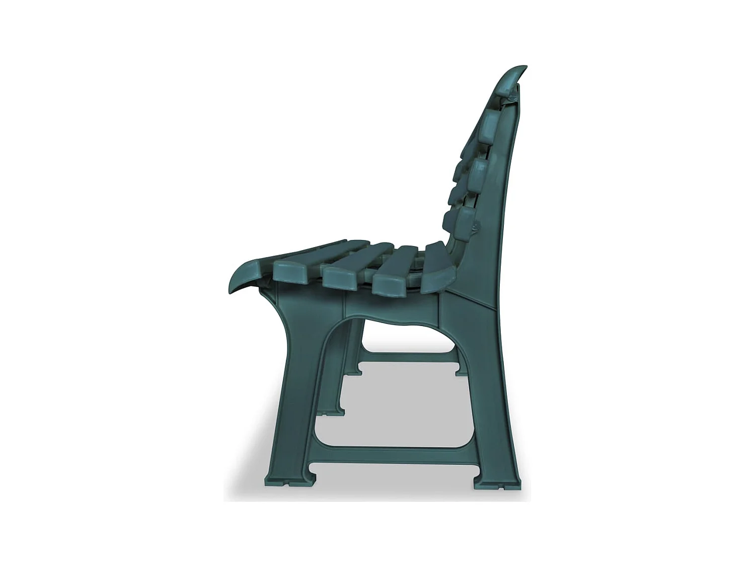 Banc de jardin 145,5 cm Plastique Vert