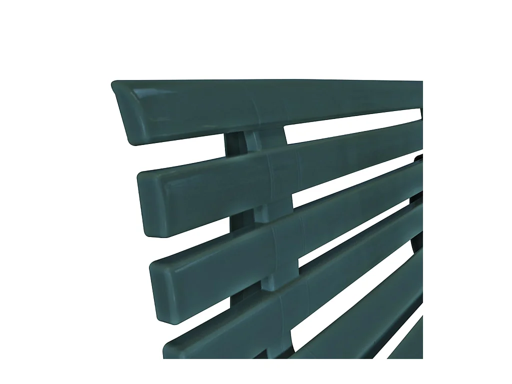 Banc de jardin 145,5 cm Plastique Vert