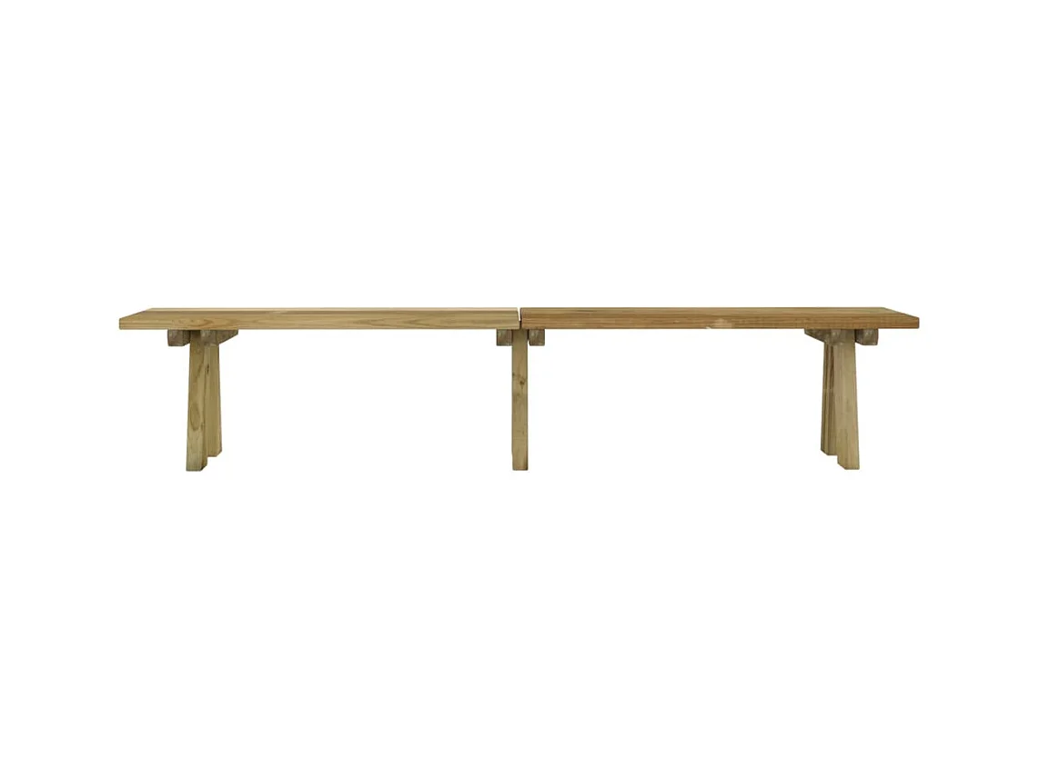 Banc de jardin 220 cm Bois de pin massif imprégné