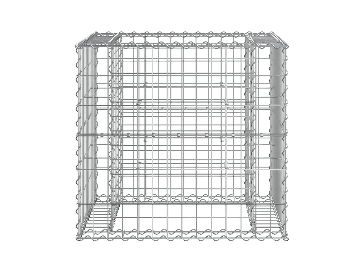 Banc de jardin avec panier en gabion bois de pin imprégné