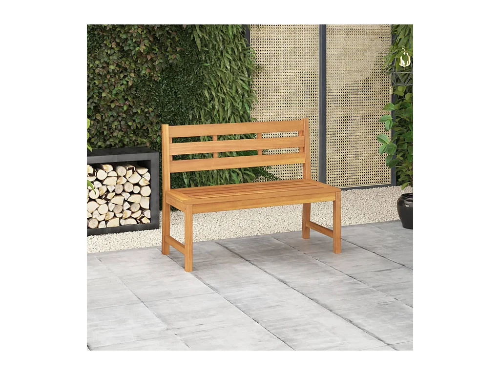 Banc de jardin 114 cm Bois de teck solide