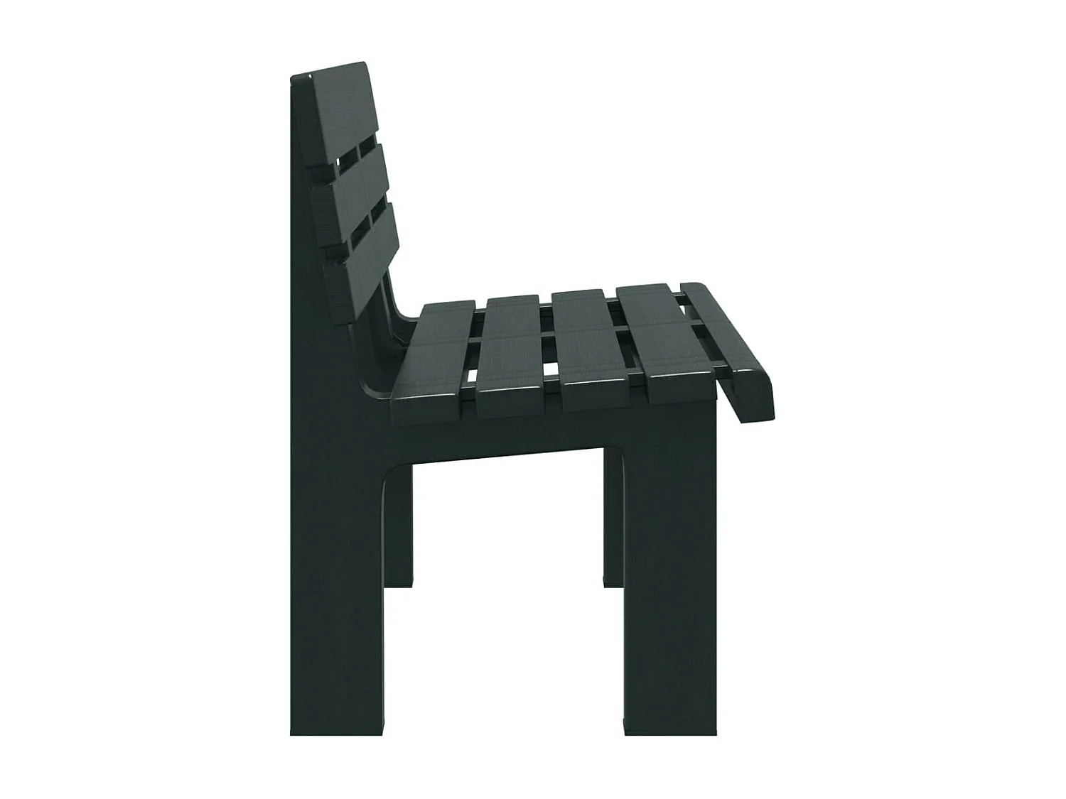 Banc de jardin vert 110x52x71 cm polypropylène