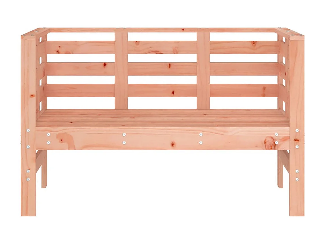 Banco de jardín madera maciza Douglas 111,5x53x71 cm