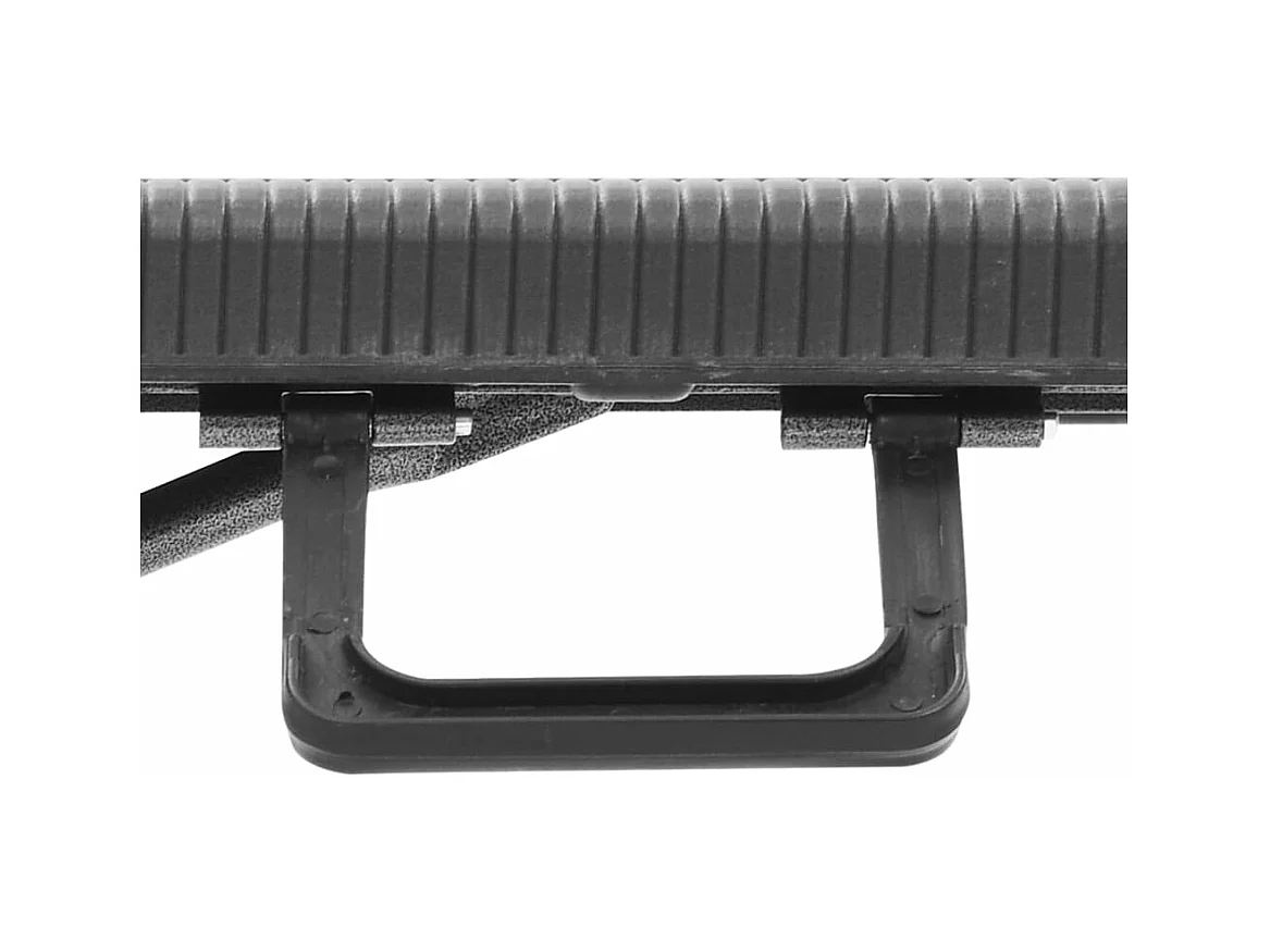 Tuinbanken inklapbaar 2 st 180 cm HDPE zwart