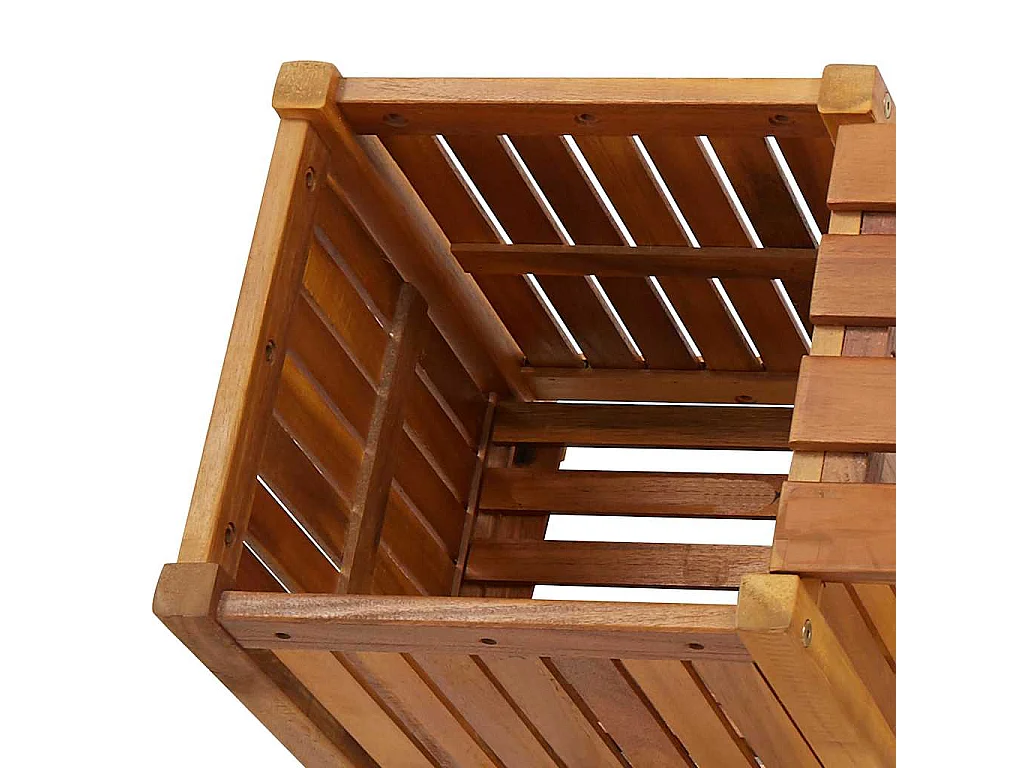 Banc de jardin avec 2 jardinières 150x30x40 cm Bois d'acacia