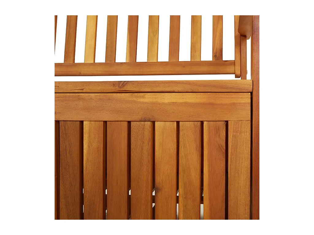 Banco de almacenaje madera maciza de acacia 170 cm
