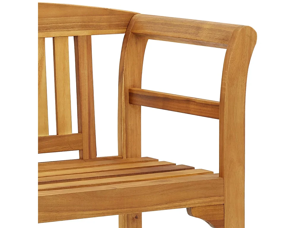 Banc de jardin 114 cm Bois d&#039;acacia solide