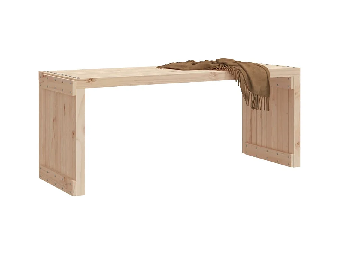 Banc de jardin extensible 212,5x40,5x45 cm bois massif de pin