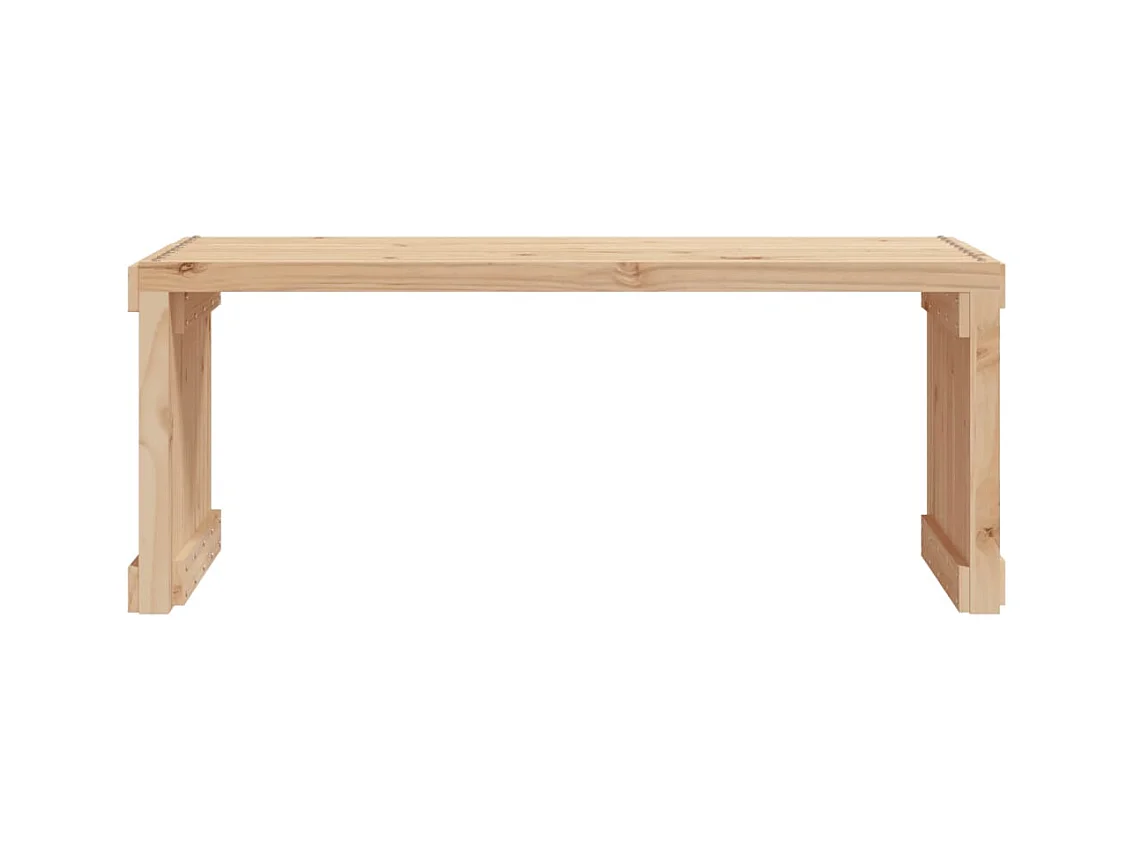 Banc de jardin extensible 212,5x40,5x45 cm bois massif de pin
