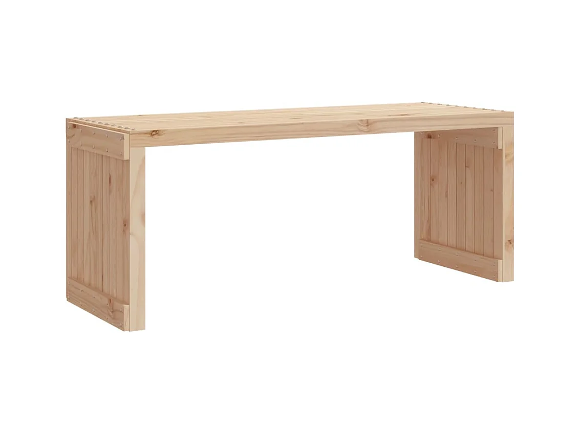 Banc de jardin extensible 212,5x40,5x45 cm bois massif de pin