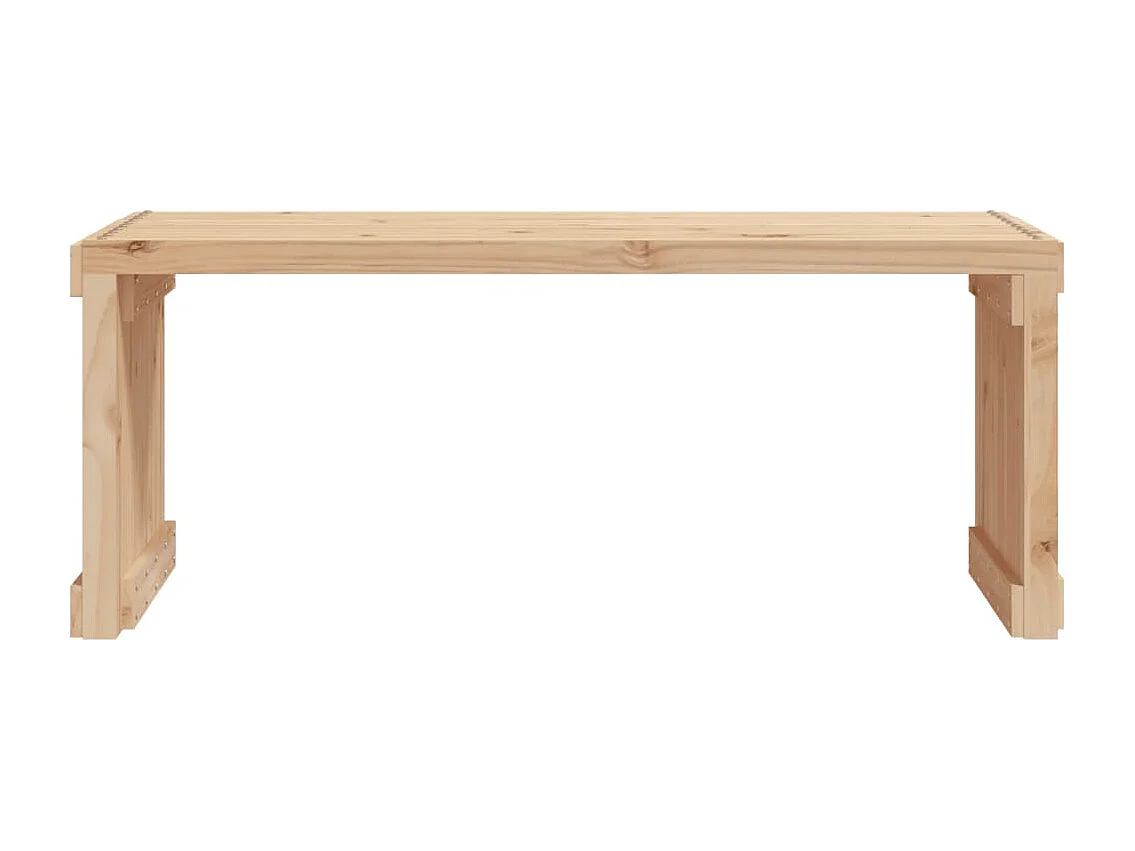 Banc de jardin extensible 212,5x40,5x45 cm bois massif de pin