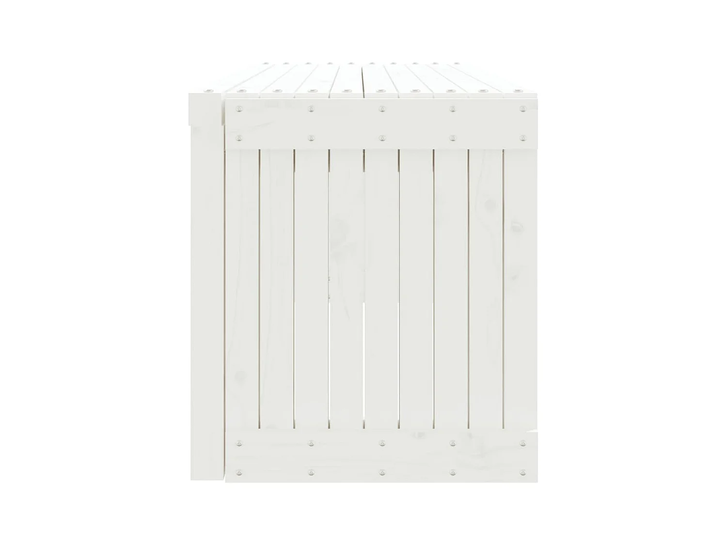 Banc de jardin extensible blanc 212,5x40,5x45cm bois massif pin