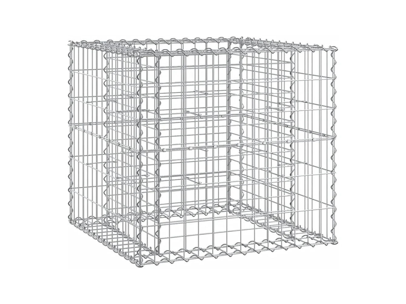 Banc de jardin avec panier en gabion bois massif de pin