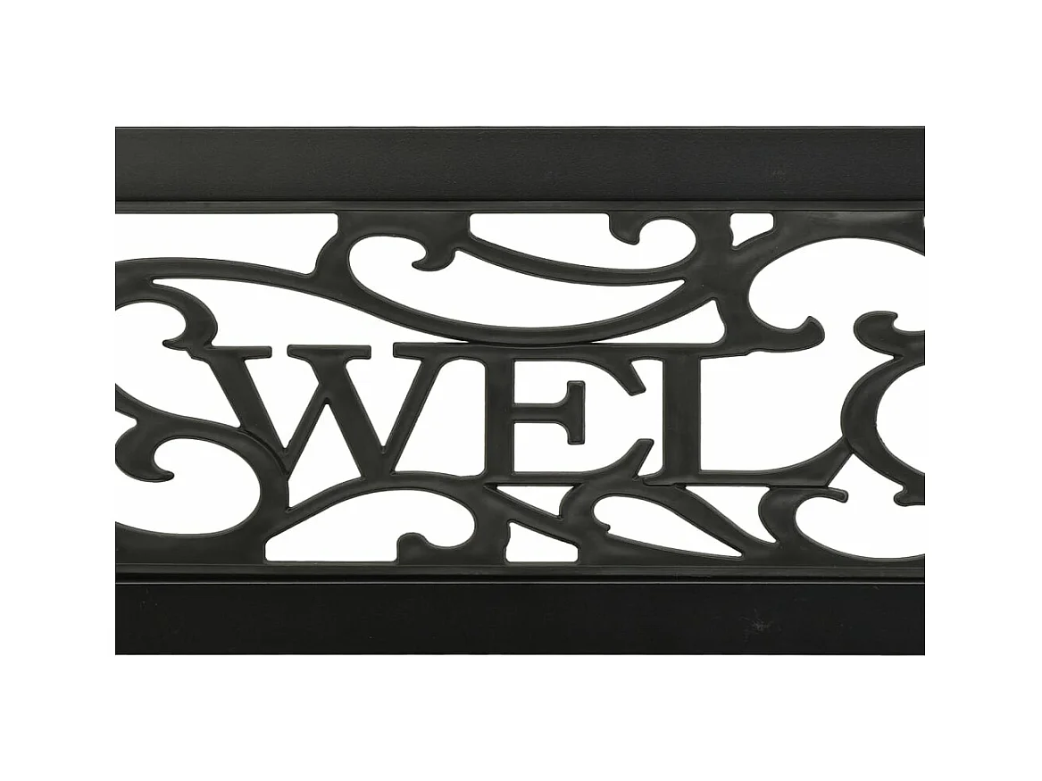 Banc de jardin 125 cm Acier Noir