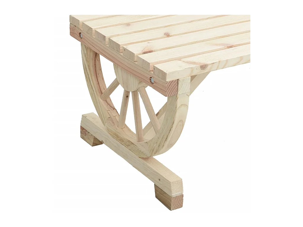 Banc de jardin 2 places bois de sapin massif