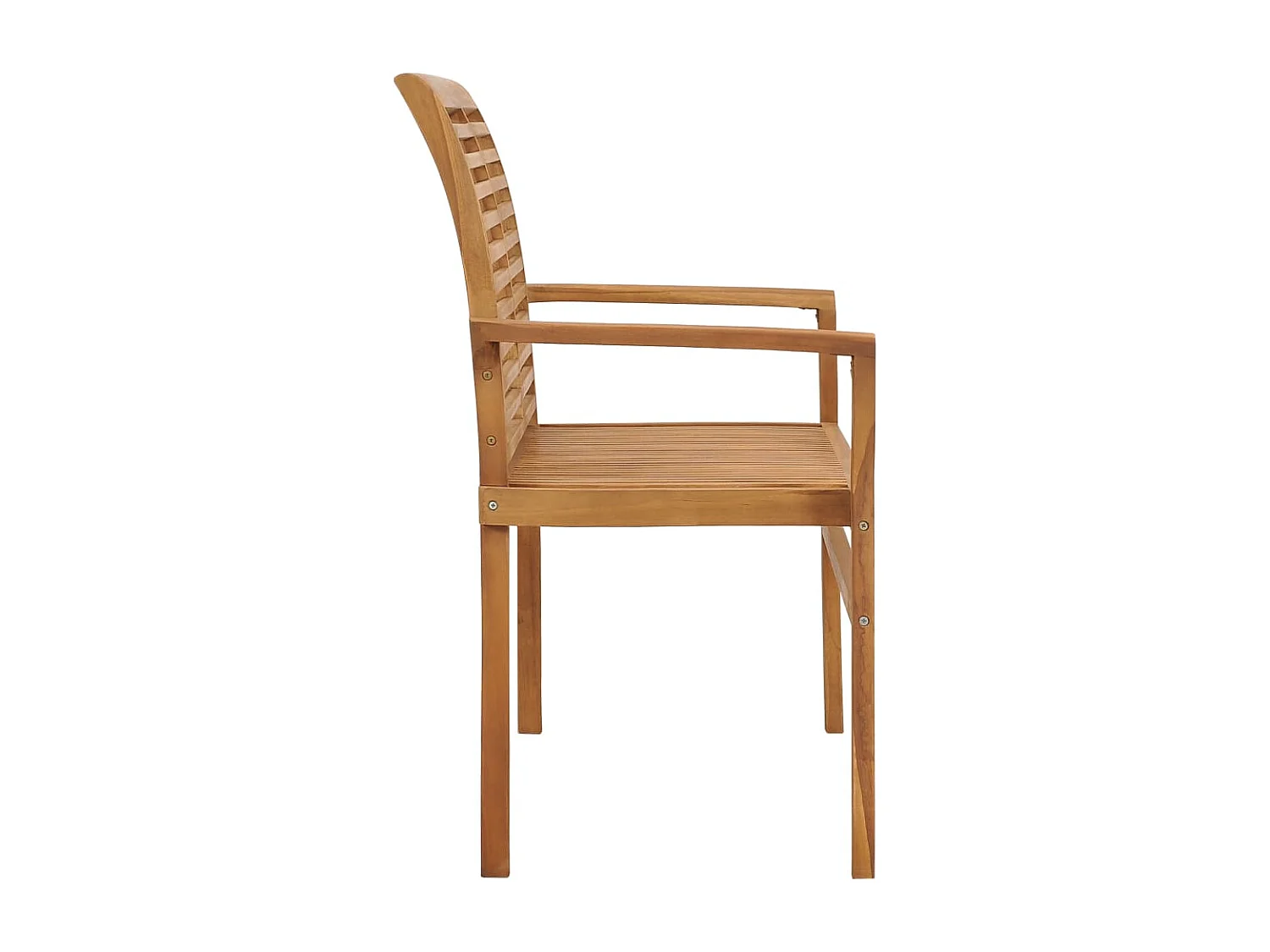 Banco de jardín madera maciza de teca con cojín blanco 112 cm