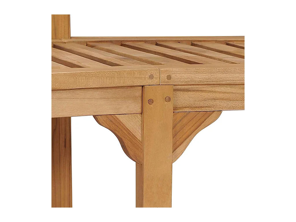 Banc de jardin en forme de banane 180 cm Bois de teck solide