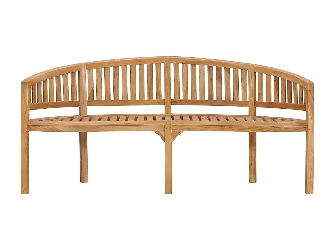 Banco banana de madera maciza de teca 180 cm