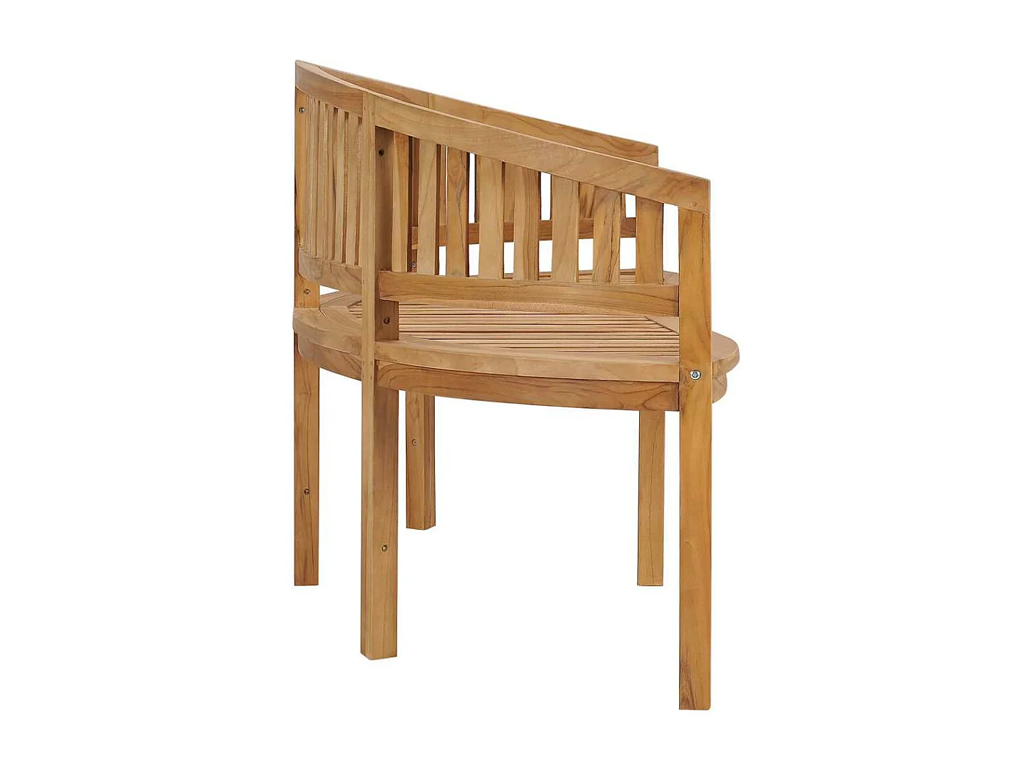 Banco banana de madera maciza de teca 180 cm