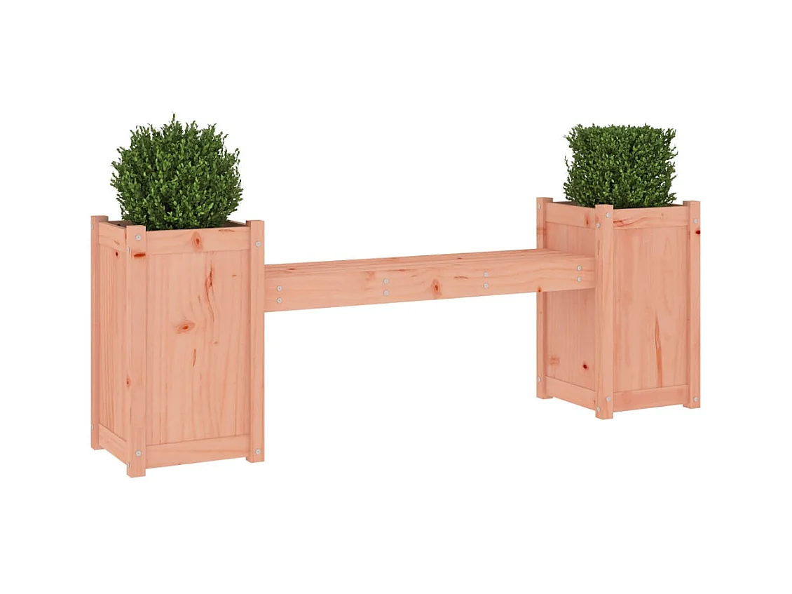 Banc avec jardinières 180x36x63 cm bois massif de douglas