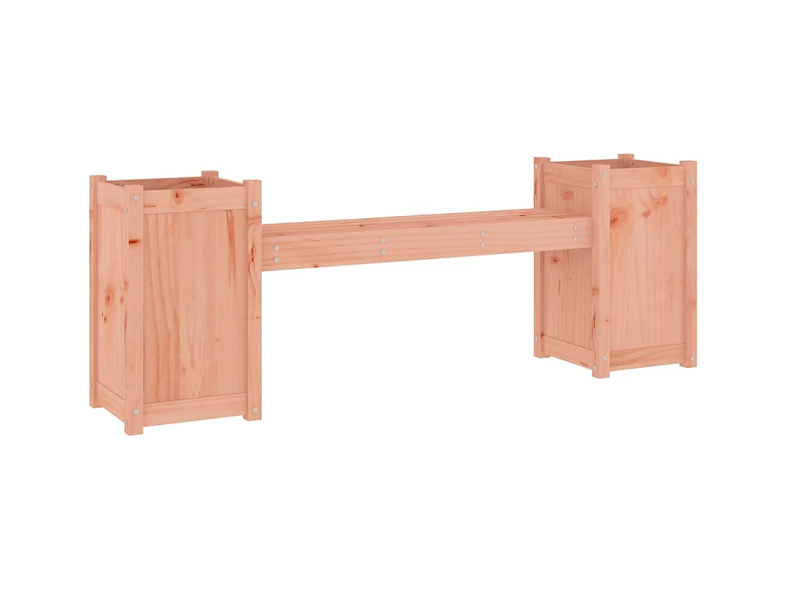 Banc avec jardinières 180x36x63 cm bois massif de douglas