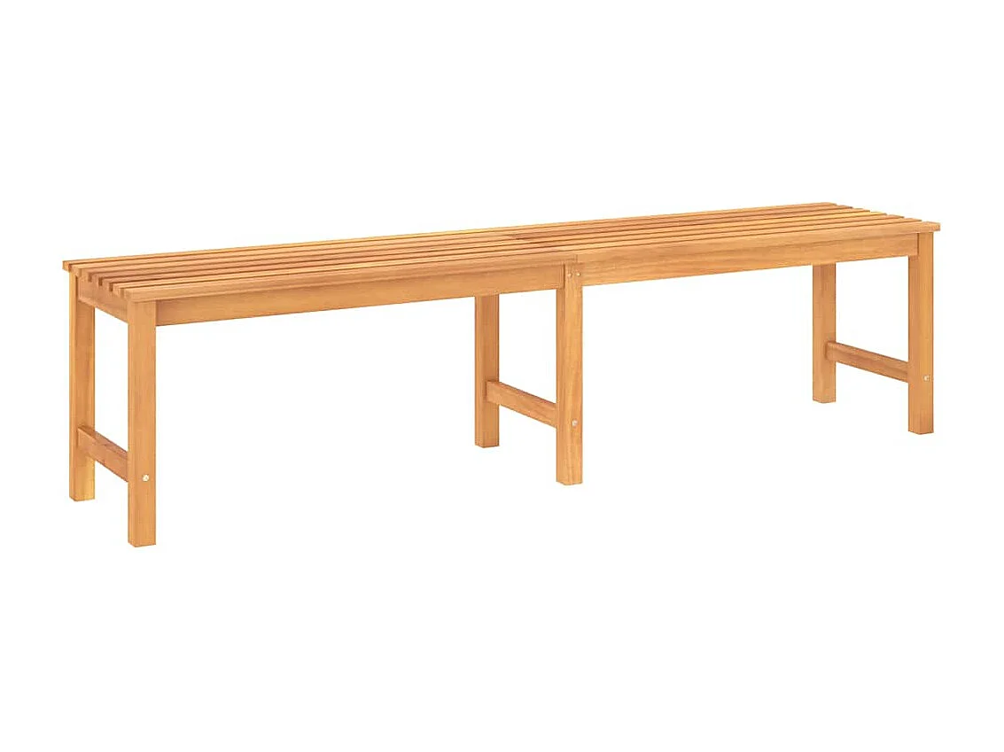 Banco de jardín de madera maciza de teca 180 cm