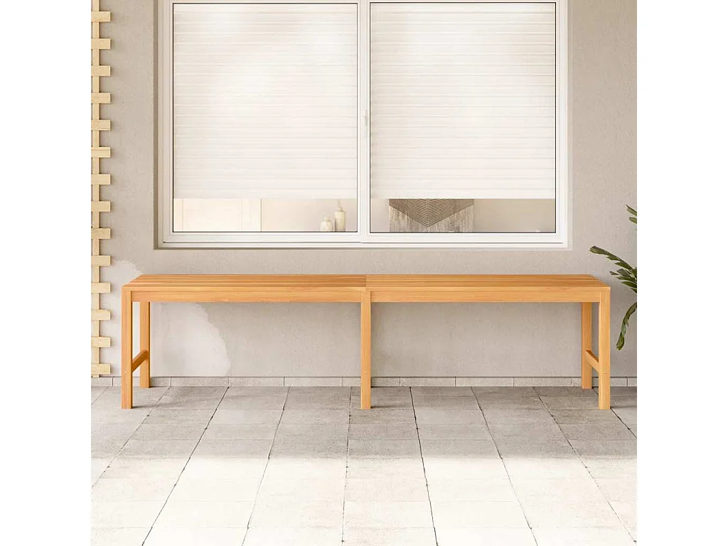 Banco de jardín de madera maciza de teca 180 cm