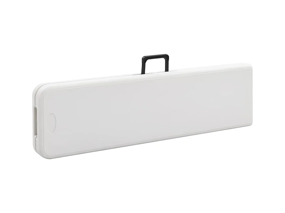 Bancs de jardin pliables 2 pièces 180 cm PEHD Blanc