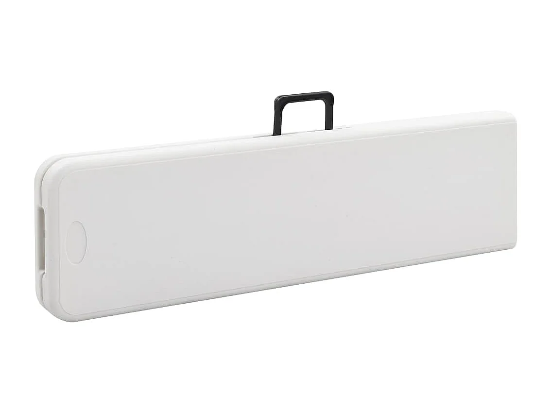 Bancs de jardin pliables 2 pièces 180 cm PEHD Blanc