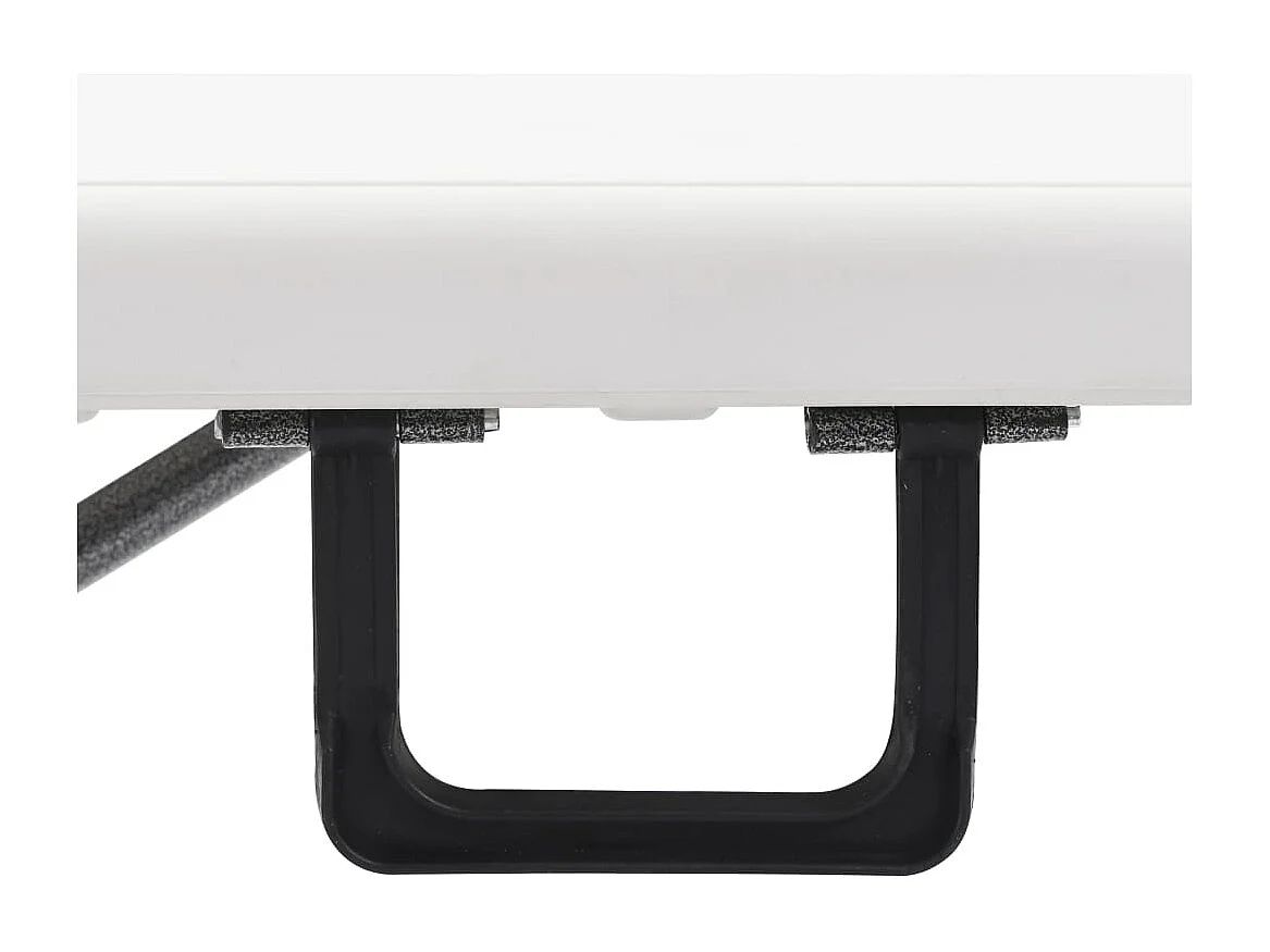 Bancs de jardin pliables 2 pièces 180 cm PEHD Blanc